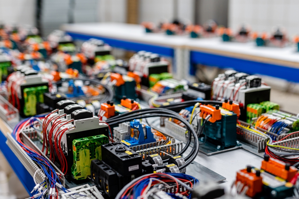 Serial production of industrial control cabinets